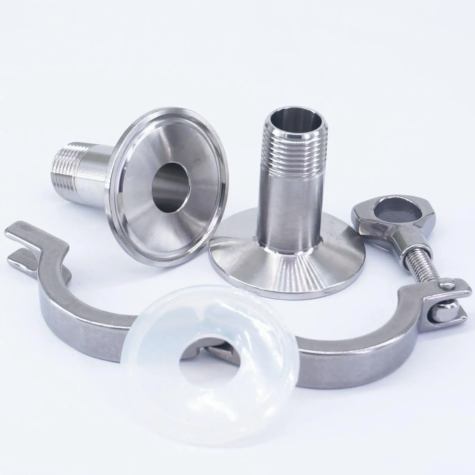 Набор 1/2 &quotNPT Male x 1 5&quot Tri Clamp SUS 304 нержавеющая сталь санитарный фитинг Union для
