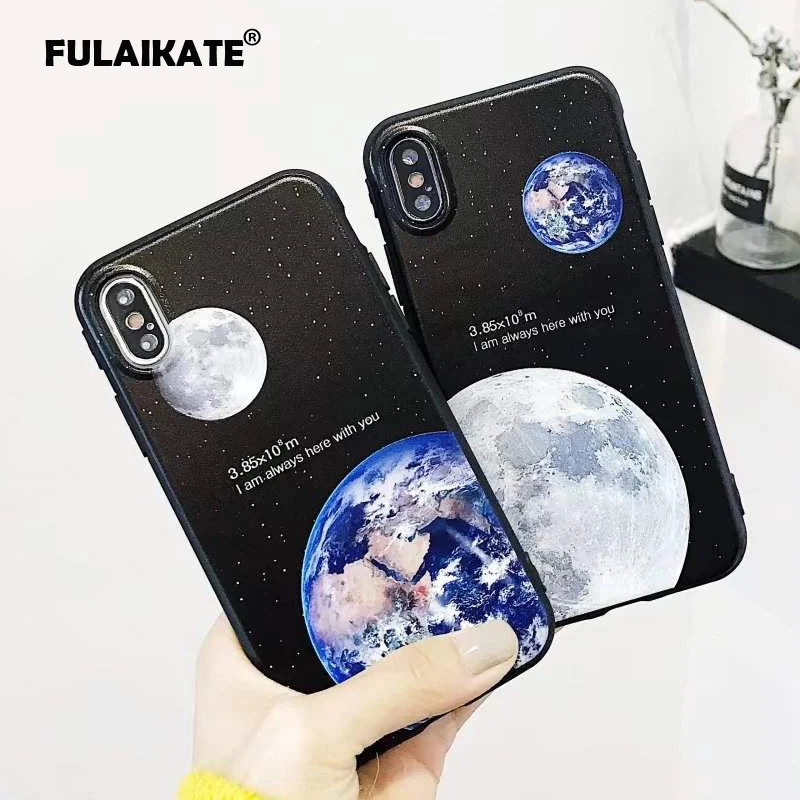 Чехол из ТПУ с изображением героев мультфильмов для iPhone X мягкая задняя крышка Apple
