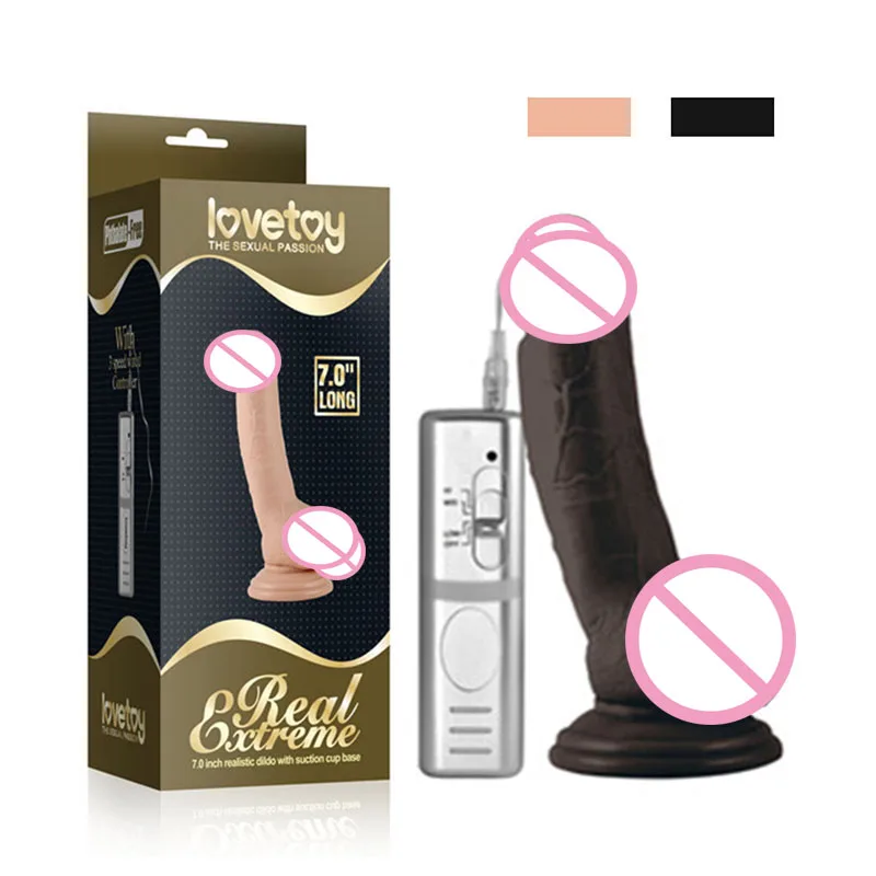 Lovetoy реалистичный 7 &quot3 Вибратор на несколько скоростей фаллоимитатор с