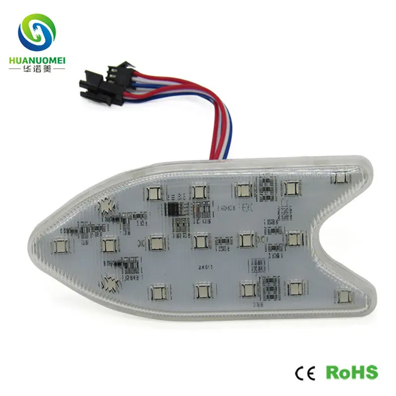 Пиксельная Светодиодная лампа в форме рыбы 24 В ucs1903 18 светодиодов smd 5050