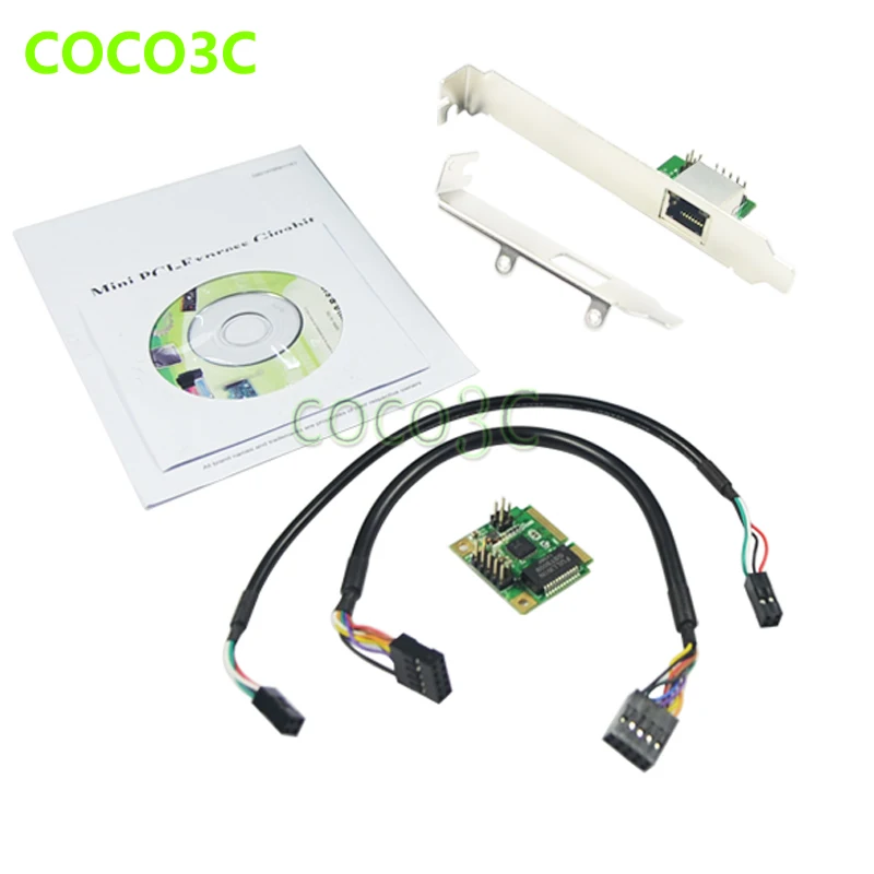 Сетевая карта mini PCIe 1 / 2 порта Gigabit Ethernet для Mini ITX PCI e к адаптеру RJ45 10/100/1000 контроллер