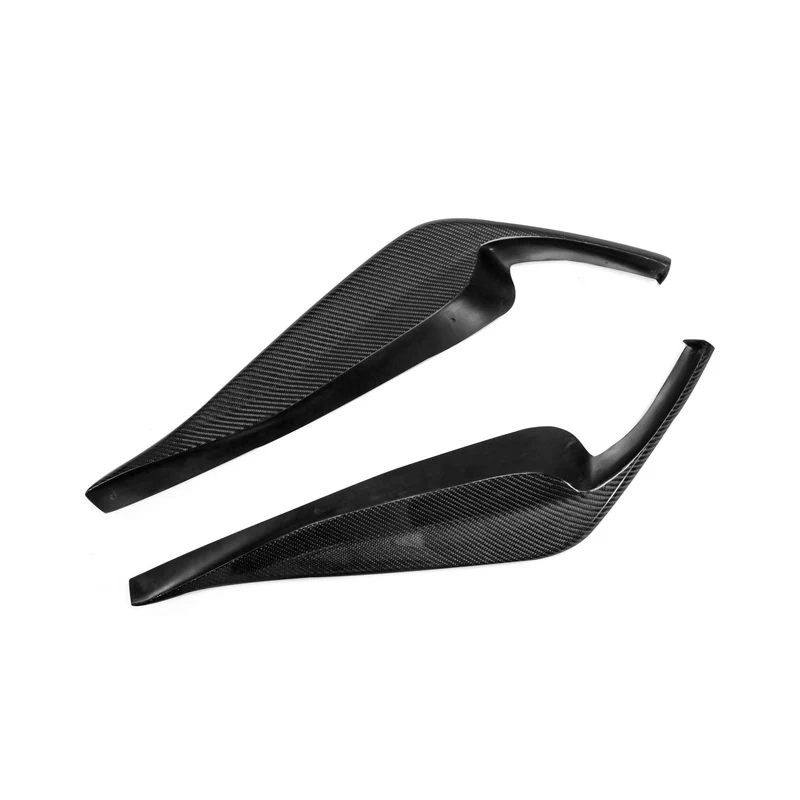 JDM СТИЛЬ углеродное волокно передняя губа глянцевая отделка бампер сплиттер