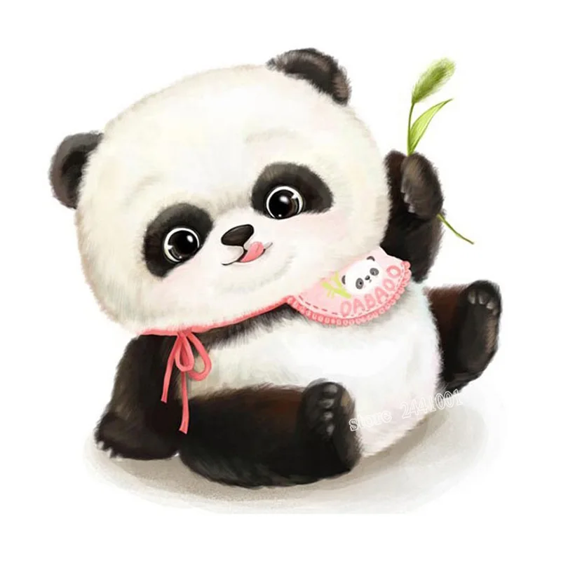 20*20 см Новое поступление алмазная вышивка cutee panda Animal 5D живопись крестиком мозаика