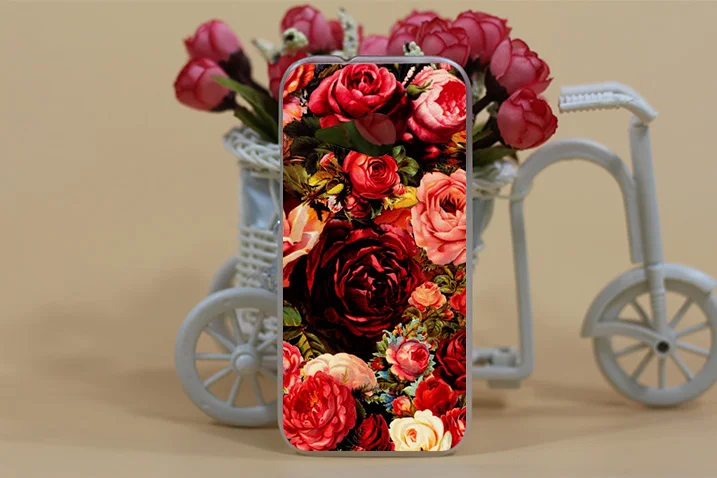 Горячая модель DIY красивые цветы мобильный телефон защитный чехол жесткая задняя