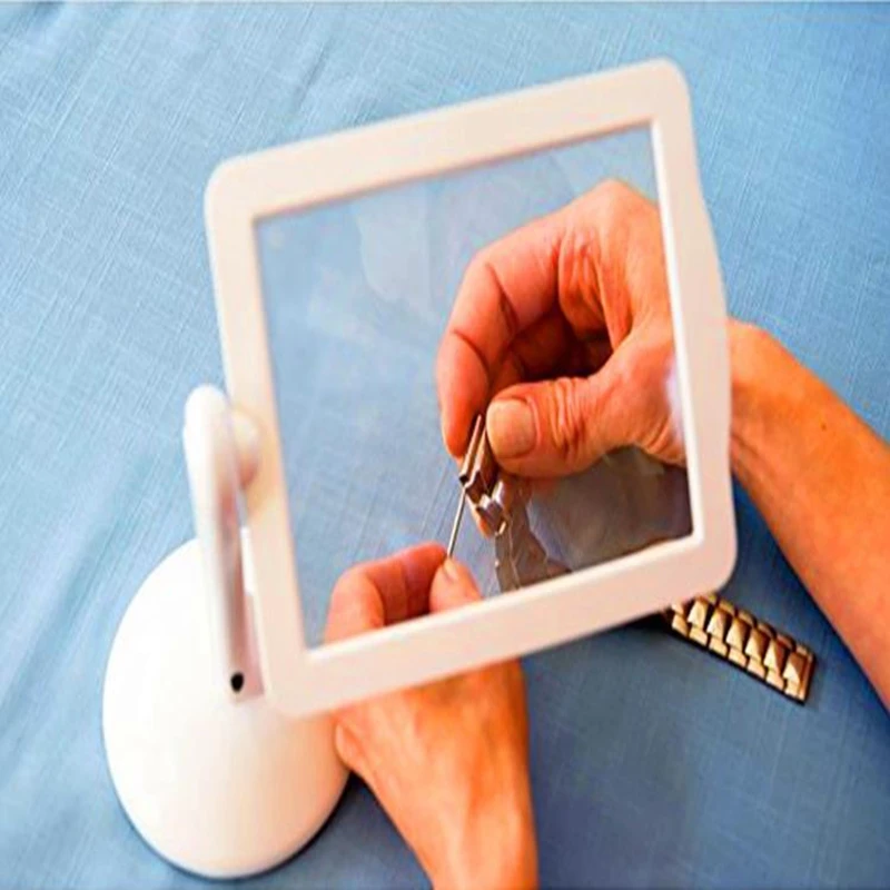 NNew Hands Free увеличительное стекло с светильник светодиодный экран пустой шитье и