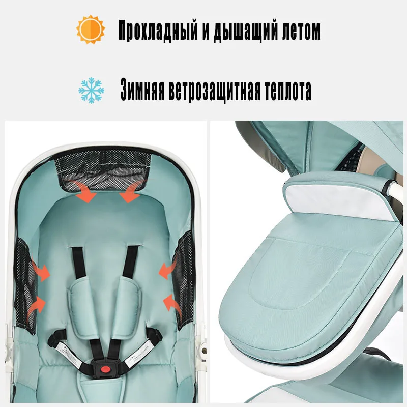 Aimile детская коляска может сидеть на плоской подошве лежа высокий пейзаж складные