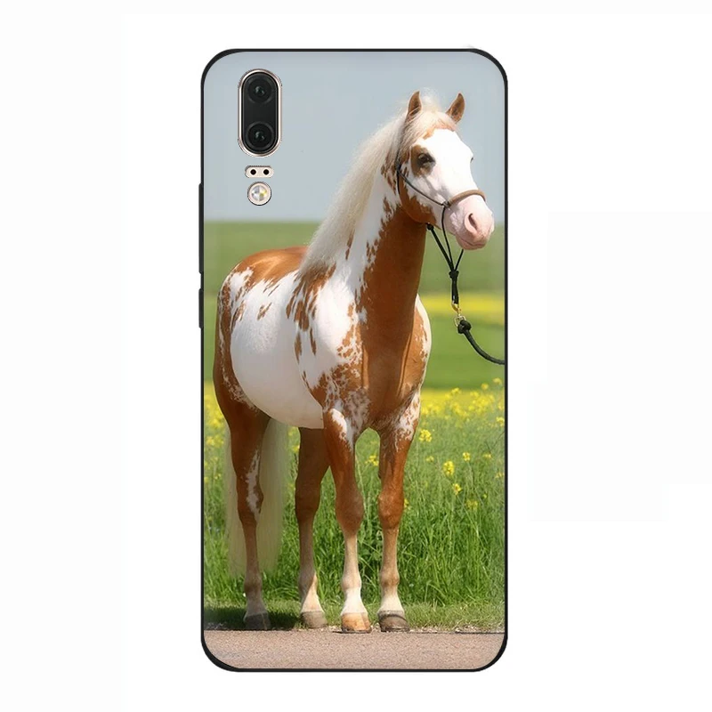 B10 horse soft silicone phone cover for Huawei P8 P9 Lite Mini P10 P20 P30 Lite Pro P Smart Z Plus - Цвет: B10