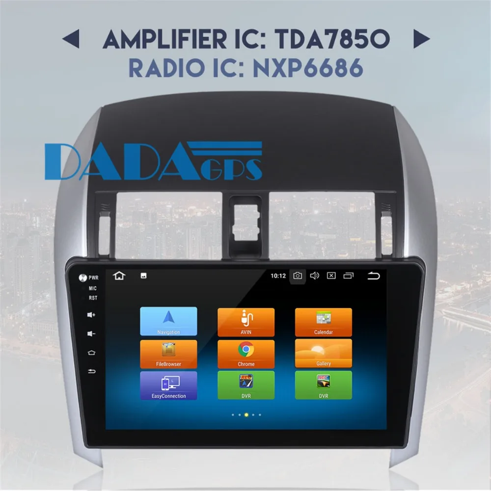 Автомагнитола на Android 9 0 4 ГБ 8 ядер GPS навигация для Toyota Corolla 2007 2011 без DVD плеера