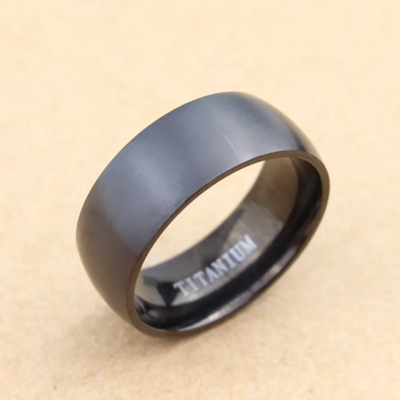 Vintage Men Black Sterling Titanium Ring Plating Souvenir Present Accessory Wedding Bands Bridal Sets Jewelry For Male Design | Украшения и