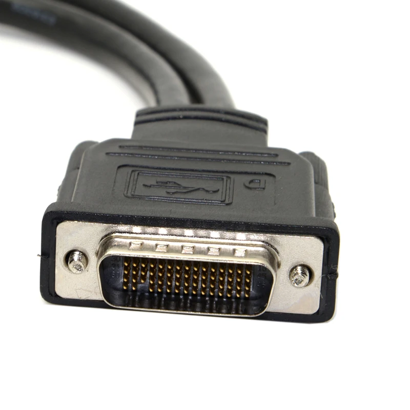 Цифровой видео разделитель монитора dms59pin с разъемом Male на 2 * VGA для ПК видеокарта|