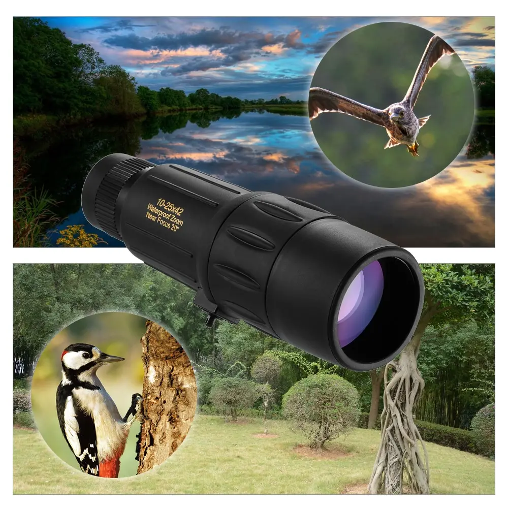 Visionking 10-25X42 портативный водонепроницаемый монокулярный телескоп с регулируемым
