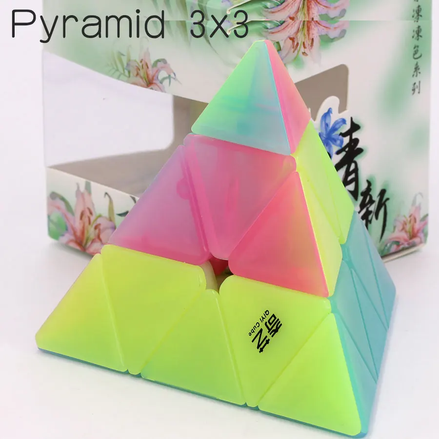 Magic cube Puzzle QiYi 2x2 3x3 4x4 5x5 странной формы Пирамида перекос Marstermorphix SQ1 квадратный-1 брелок прозрачные cube