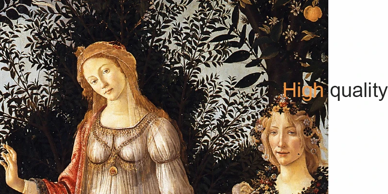 La Primavea от Sandro Botticelli римская мифологическая большая версия холст печать живопись плакат Искусство Настенная картина для домашнего декора
