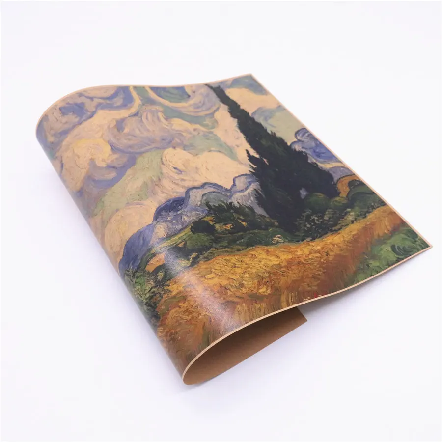 Van Gogh Oil Painting Field Retro Old Art Kraft Paper Home Decor Wall Sticker Bar Cafe Poster FVD 42.5x30.5cm | Дом и сад