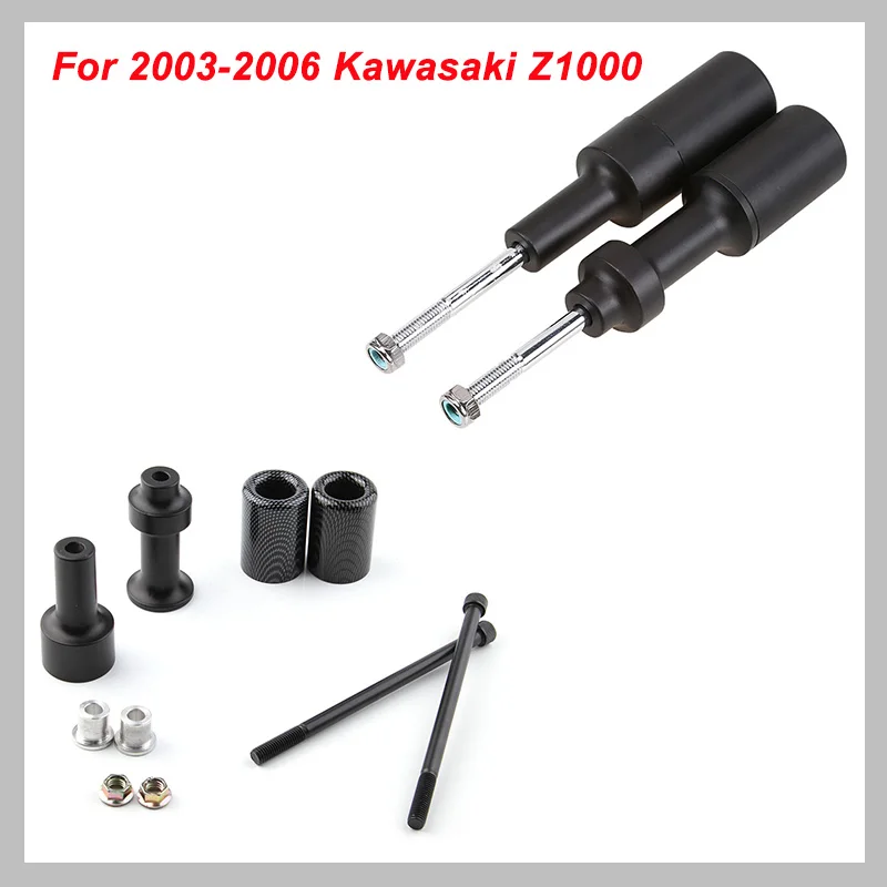 Черный без рамки слайдер Pad для 2003 2006 Kawasaki Z1000 Z 1000 2004 2005 Защита от падения