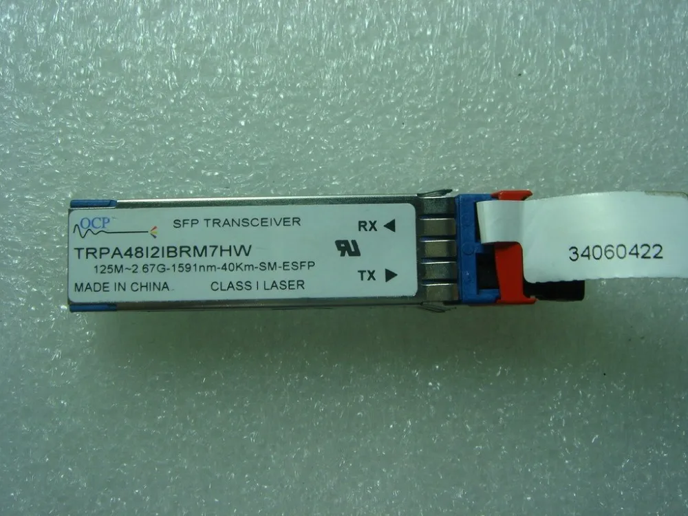 

Оригинальный OCP TRPA48I2IBRM7HW, 125M-2.67G-1591NM-40KM-SM-ESFP