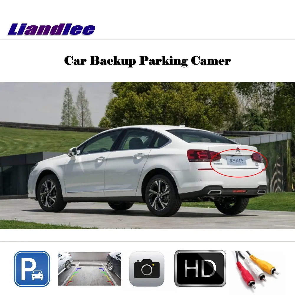 Камера заднего вида Liandlee для Citroen C5 2008 2017 / HD CCD|Камеры авто| |