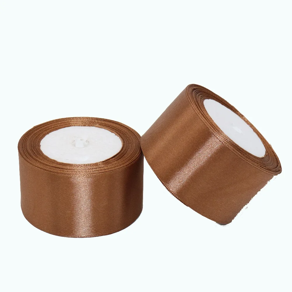 Атласная Лента бренда лента бронв 25 ярдов шелковая для свадьбы украшение