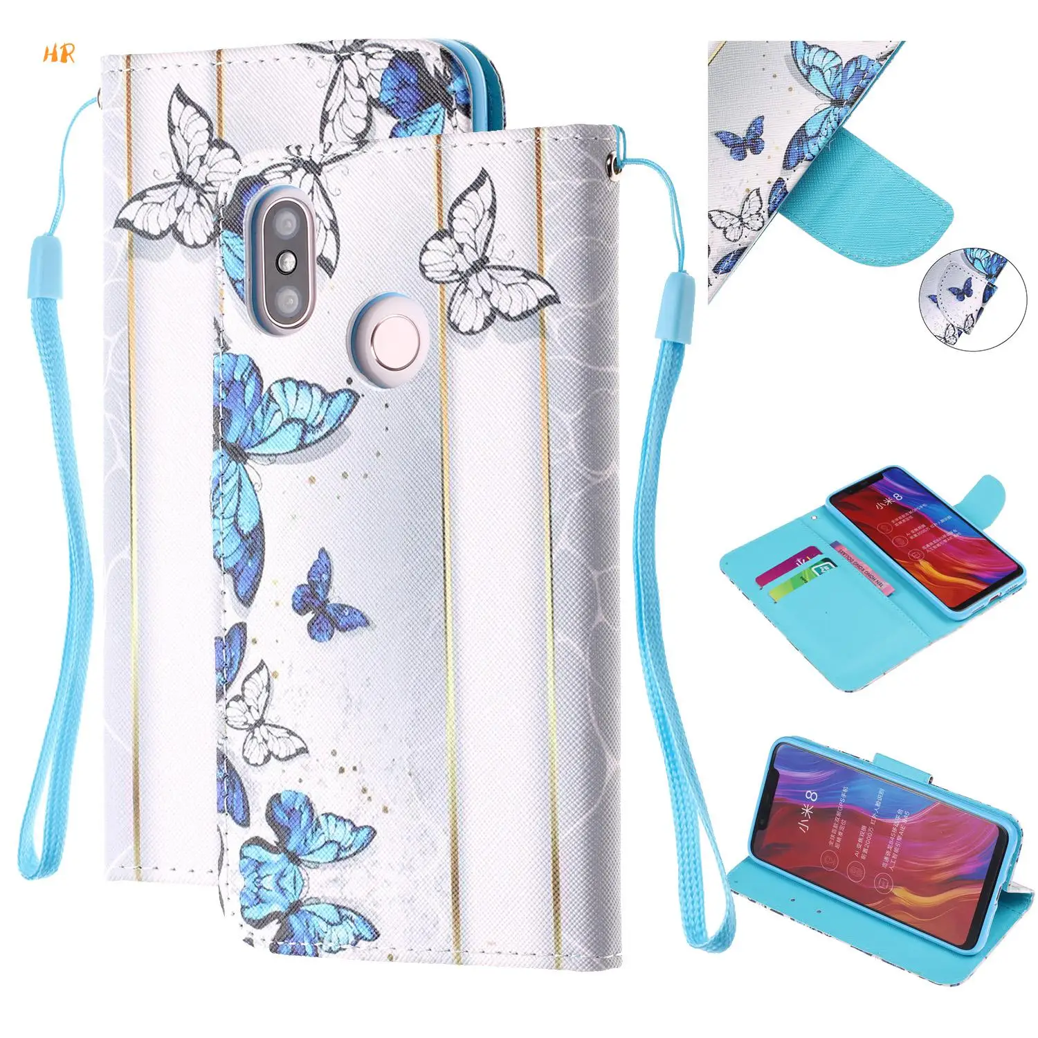 Leather Case Wallet Cover For Xiaomi Mi8 Mi 8 lite 5X A1 6X A2 Flip Redmi 4X 5 5A 6 Note6 Pro Stand Card Holders | Мобильные