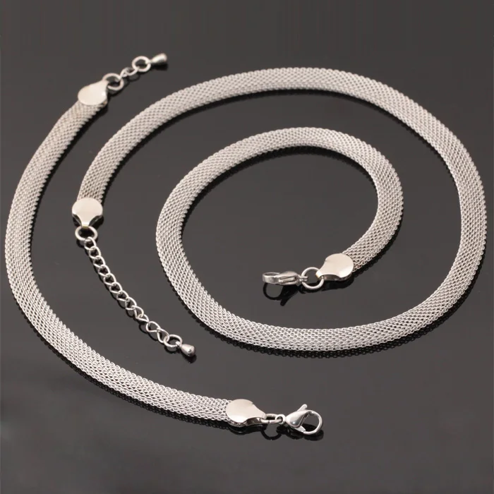 Комплект из колье и серёг нержавеющей стали браслета | Украшения аксессуары