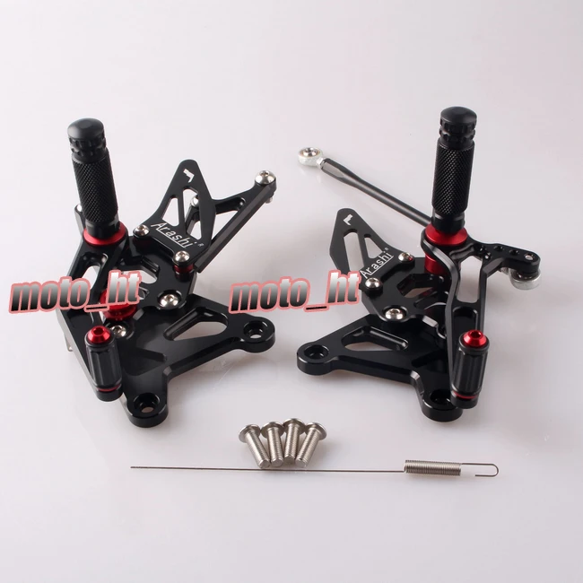 Регулируемая подножка GZYF для Kawasaki Ninja ZX636 2005 2006 черная подножка|foot pegs footrest|adjustable
