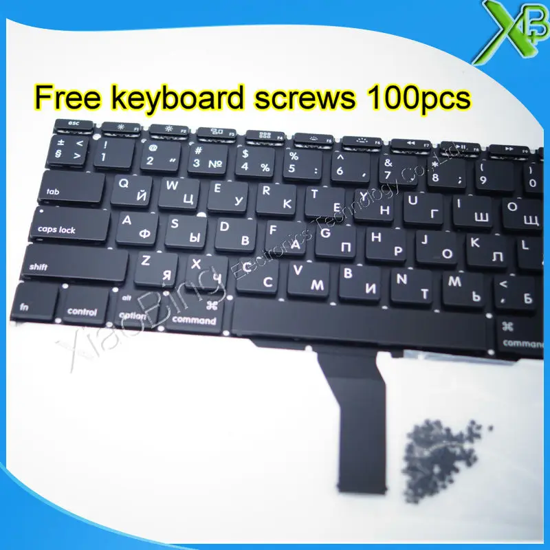 Совершенно новая маленькая русская клавиатура RS + 100 винтов для клавиатуры MacBook Air