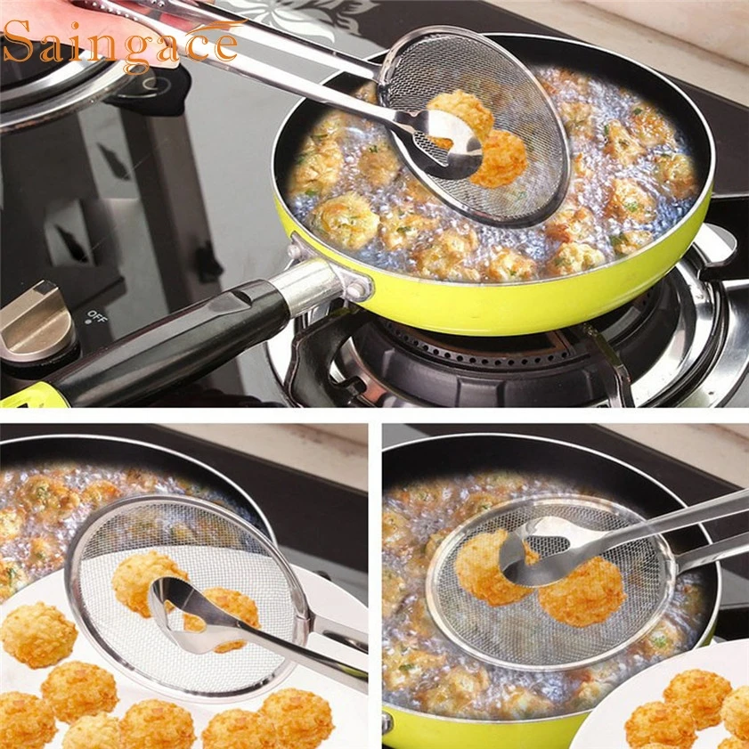 Zero многофункциональная фильтрующая ложка с зажимом пищевая кухня масло Жарка