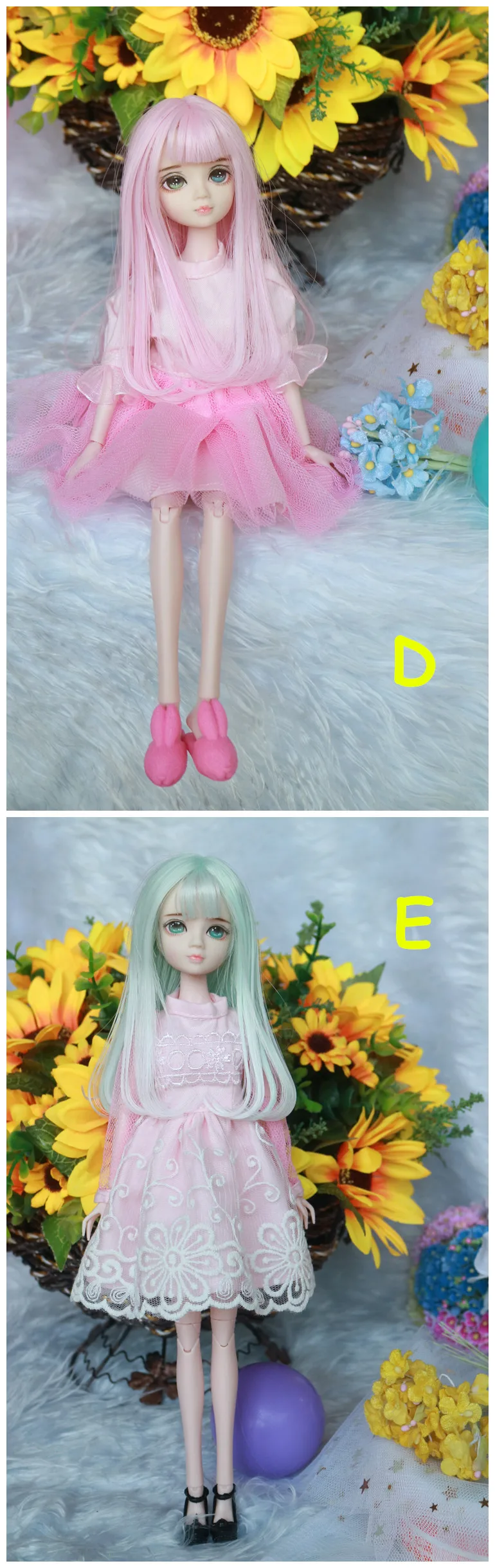 Free shipping cost special offer sale Fairy princess kurhn dolls for girl toys birthday gifts lovely 14 joint body wedding dress