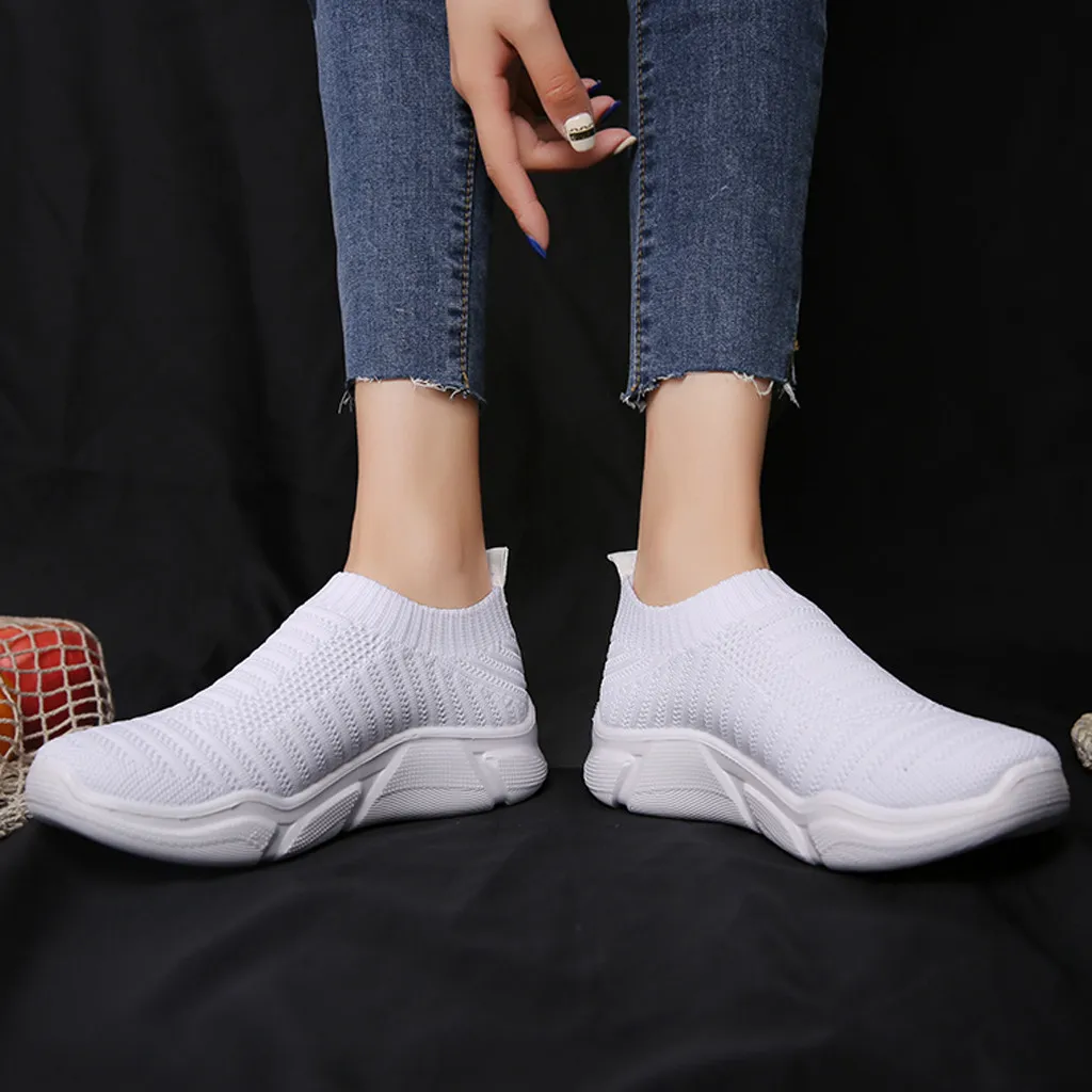 Perimedes/женские сетчатые кроссовки Дышащие слипоны на плоской подошве Спортивная