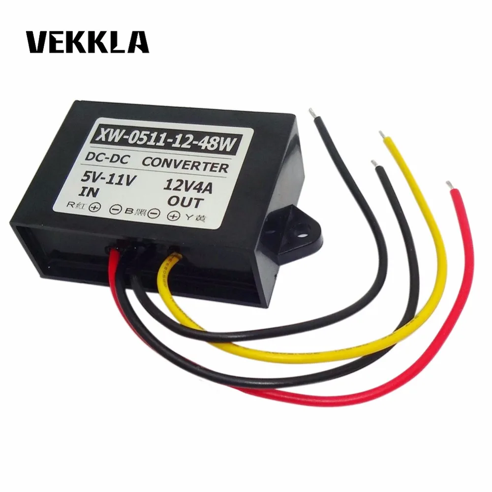 

Car Power Inverter Supply Converter Boost Waterproof Regulator Module Step Up DC 5V 6V 7V 8V 9V 10V 11V To 12V 4A 48W