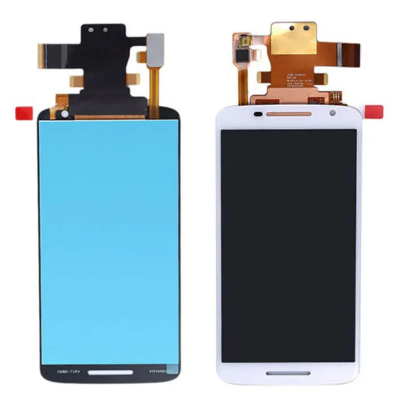 ЖК-дисплей для Motorola Moto X Play XT1561 XT1562 XT1563 XT1565 кодирующий преобразователь сенсорного экрана в сборе черно-белый с рамкой 5,5''