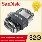 USB-флеш-накопитель SanDisk OTG, 32 ГБ, 256 ГБ, 3,0 дюйма