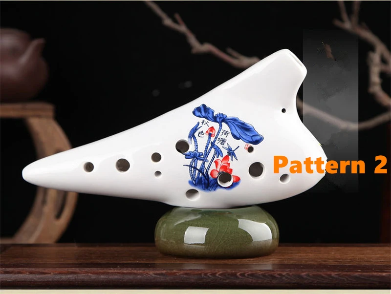 12 отверстий по краям Ocarina Alto C Flute вертикального типа ручной работы of Time народный