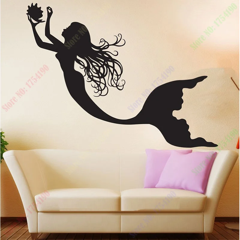 

New Under The Sea Mermaid Girl Nursery Room Wall Decal Art Home Decor Wall Stickers Vinyl Wall Poster Mural