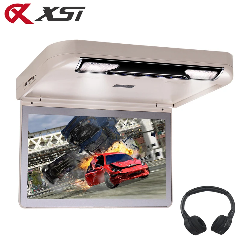 XST 13 3 дюймовый автомобильный потолочный монитор на крышу MP5 DVD плеер откидной HD 1080P