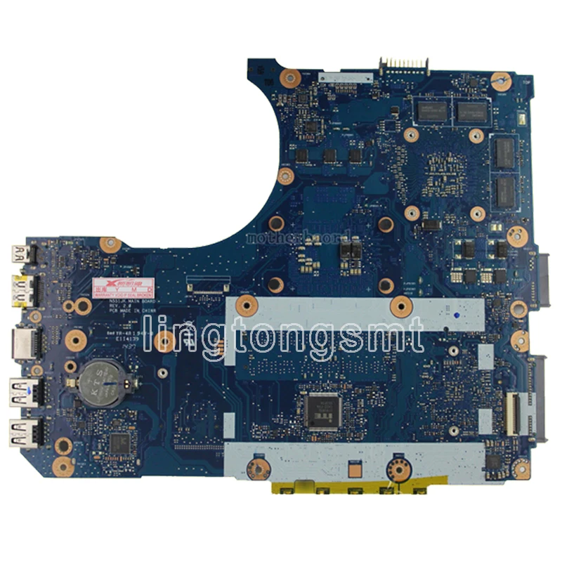 Материнская плата для ноутбука For Asus G551J N551JM G551JK G551JQ G551JW G551JB G551JM материнская