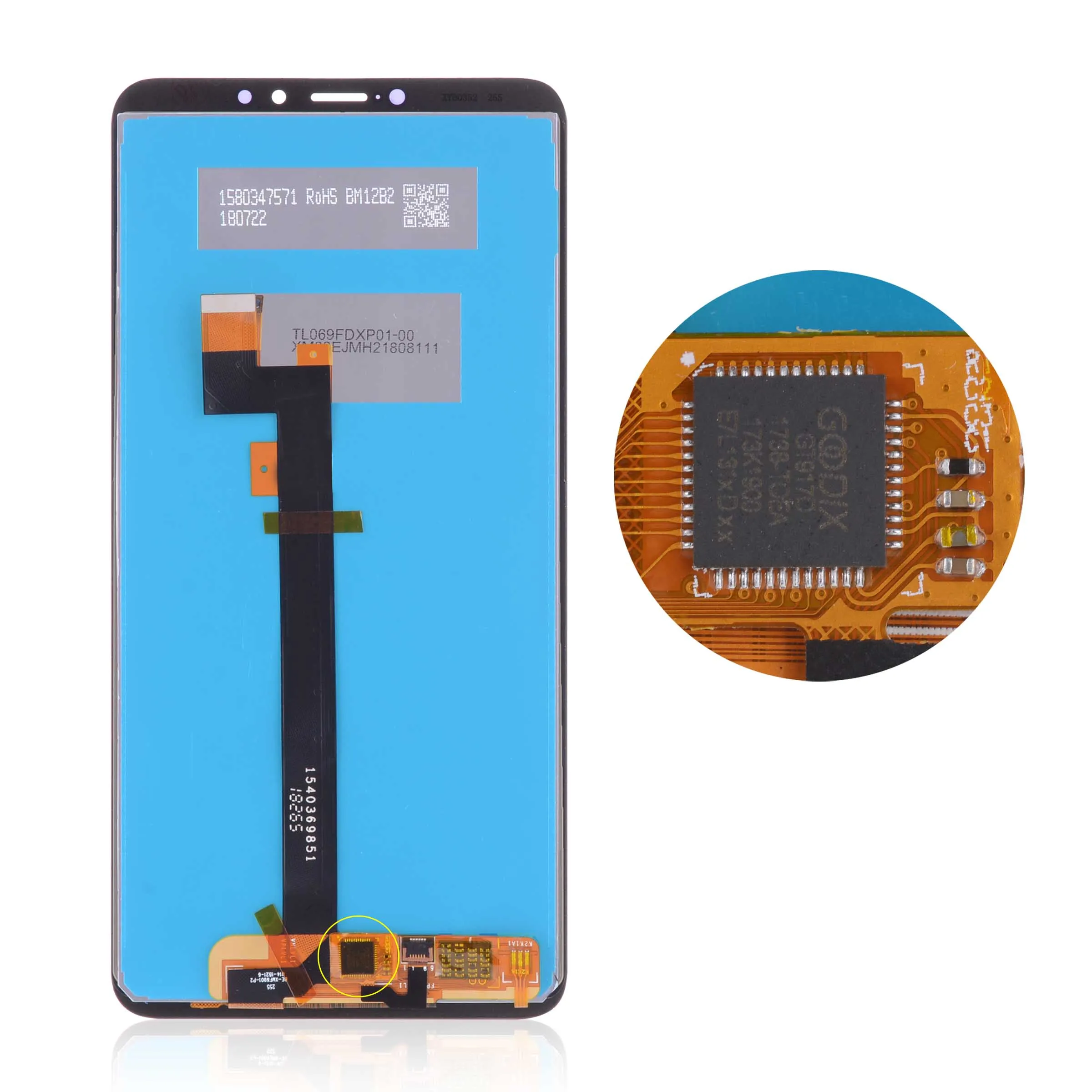 Дисплей для XIAOMI Mi Max 3 LCD в сборе с тачскрином Оригинал 6.9&quot Черно белый|Экраны