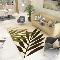 Leaf Printed Home Great Room Rugs Anti-slip Large Carpets For Living Room Bedroom Rug Household Decorate Rectangle Floor Mats