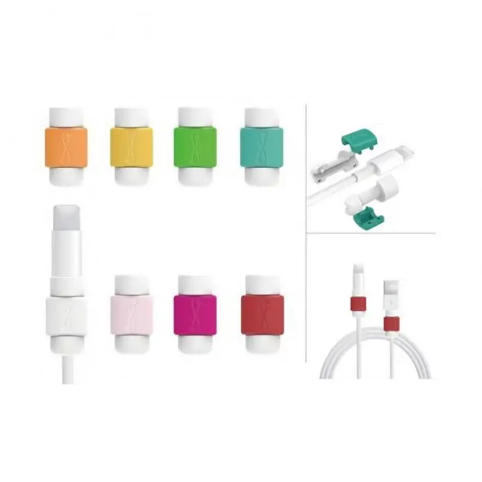 10 шт./партия Mini USB кабель протектор для iPhone 6/7/Plus iPad данных наушников кабели Защитная крышка JLRJ88