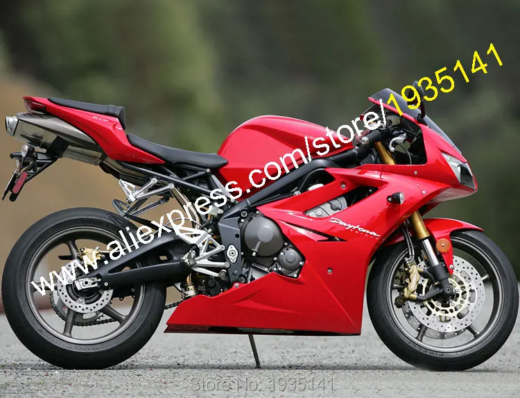 Aftermarket For Triumph Daytona 675 2006 2007 2008 Daytona675 06 07 08 Full Red Motorcycle Fairing (Injection molding) | Автомобили и