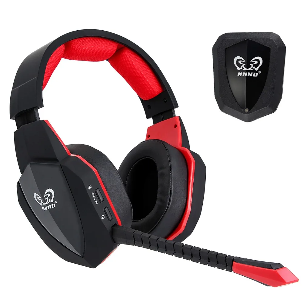 HUHD HW-S8 беспроводные наушники PC Gamer игровая гарнитура USB 7,1 виртуальное объемное звучание стерео Бас Игровые наушники с микрофоном