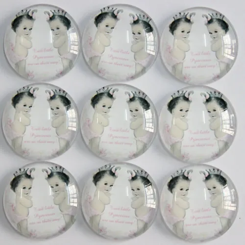 Круглые стеклянные кабошоны для фотосъемки 25 мм в случайном порядке форме короны