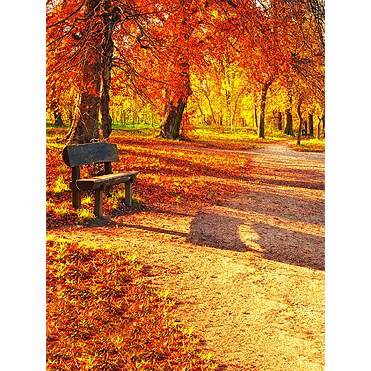 Allenjoy фоны для фотосъемки осенние листья оранжевый парк фото детский фон на заказ