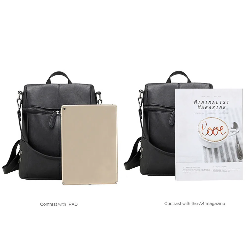 Винтажный женский рюкзак из нубука и искусственной кожи школьные рюкзаки для