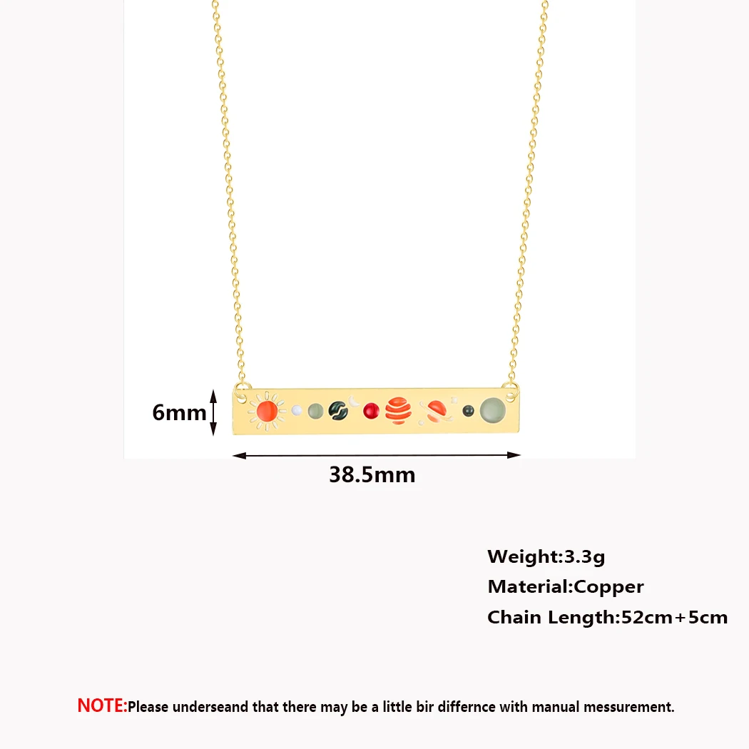 Kinitial модная планка планет ожерелье Вселенная Геометрическая подвеска панели