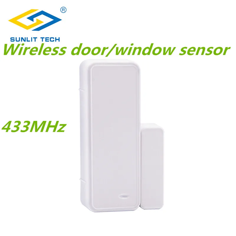 500pcs/lot 433MHz Wireless Door Magnetic Sensor Windows Open Switch Contact Detector For Alarm System Home Security | Безопасность и