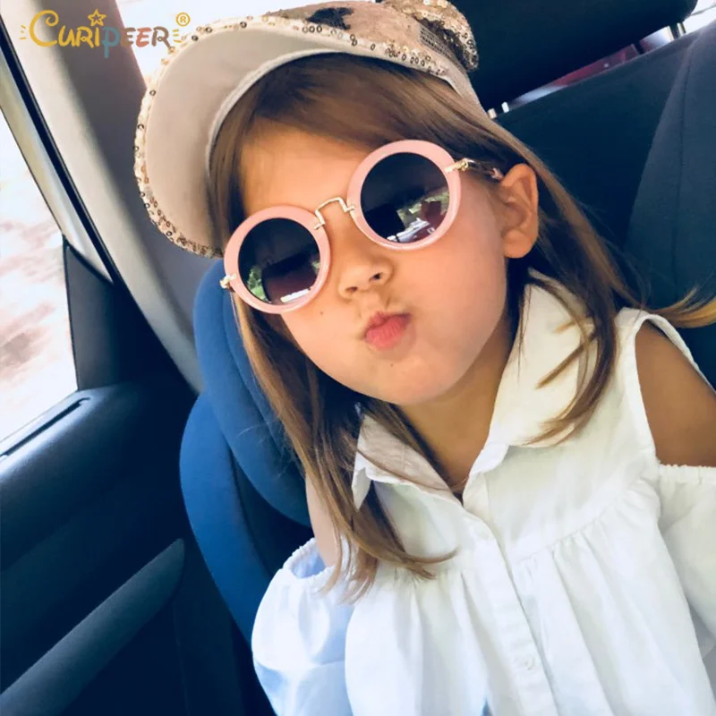 2019 модные солнечные очки для девочек матч Повседневное платье цветочный рисунок