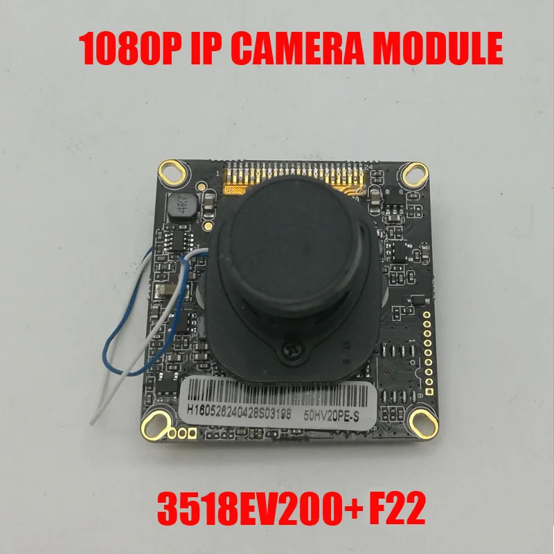 Модуль HD IP камеры 1080P 3518EV200 + F22 2 Мп CMOS камера с ИК кабелем 3 6 мм|camera module 1080p|hd ip camera