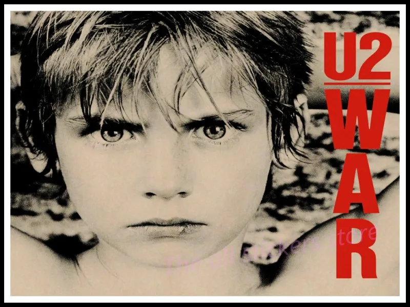 Плакат U2. Ирландия Декор для дома плакат. Постер из крафт бумаги с музыкой в виде