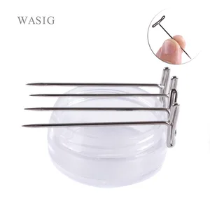 100 шт., T-PINS (45 мм) для изготовления париков, Т-образная Шпилька, инструменты для манекен головной парик, Аксессуары для париков